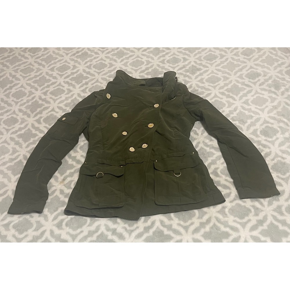 Daughters of the Liberation Olive Green Military Utility Jacket Size 6 Button